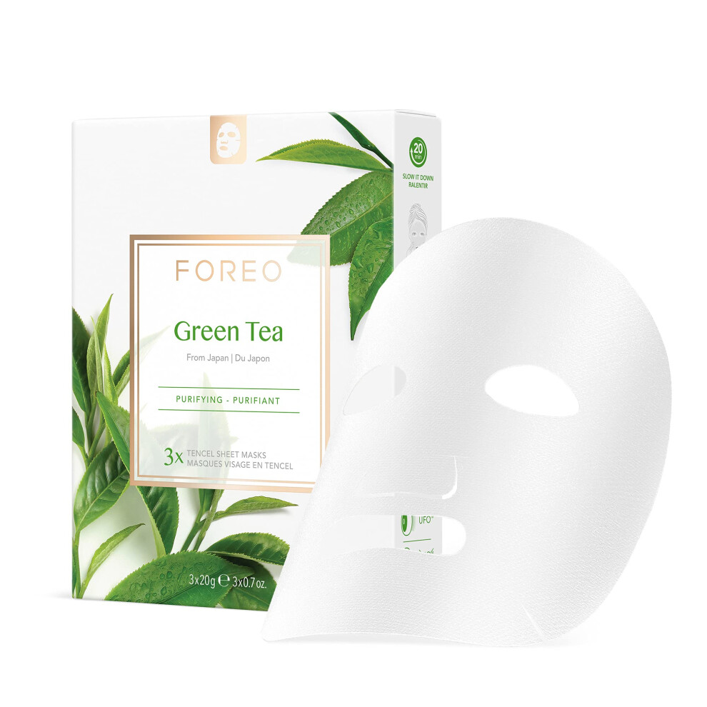 Foreo Ufo Green Tea Purifying Face Mask 3 Pack - Image 6