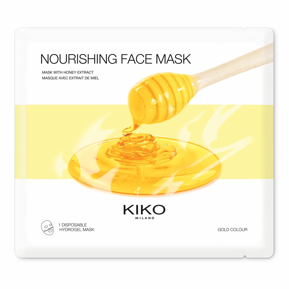 Kiko Milano Gold Nourishing Face Mask | Moisturising Hydrogel Face Mask With Honey Extract