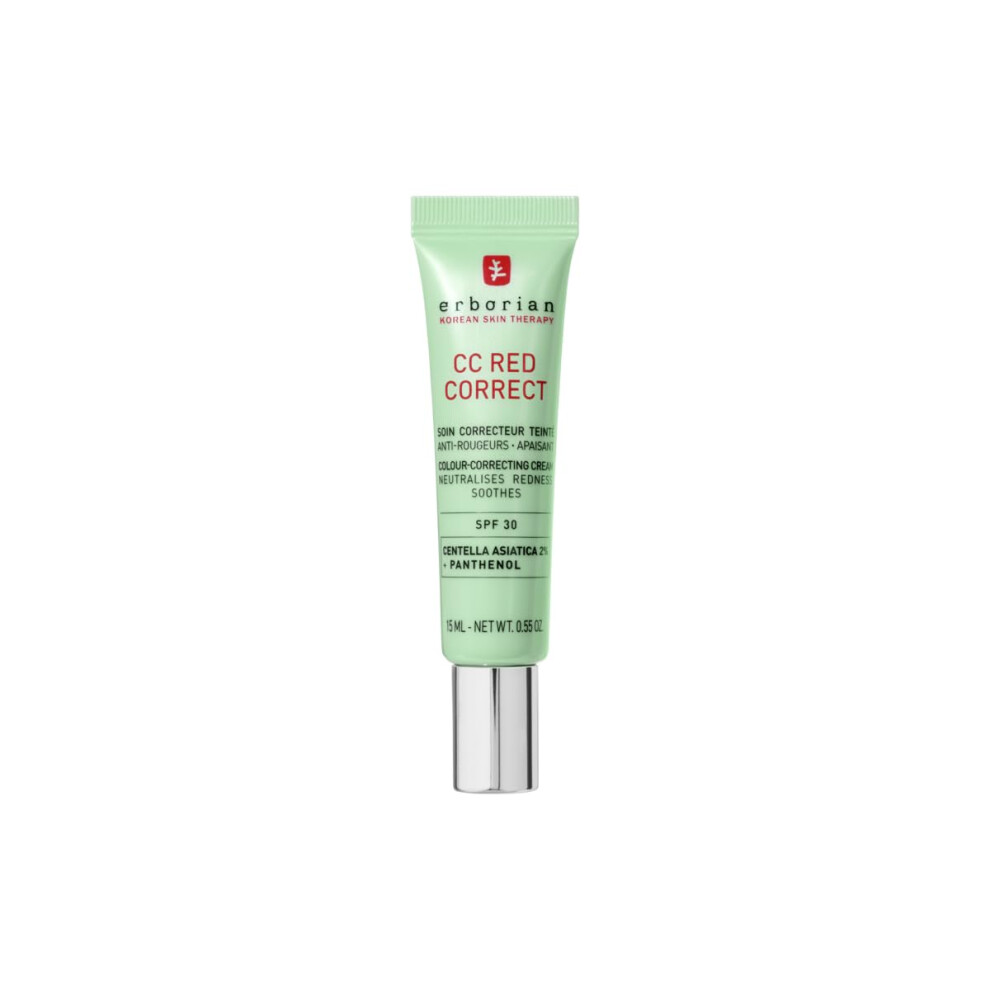 Erborian Red/Cream/Green - Cc Correct - Anti Ness Tinted Face With Centella Asiatica Panthenol And Bisabolol - Neutralizing Shade With Spf 30