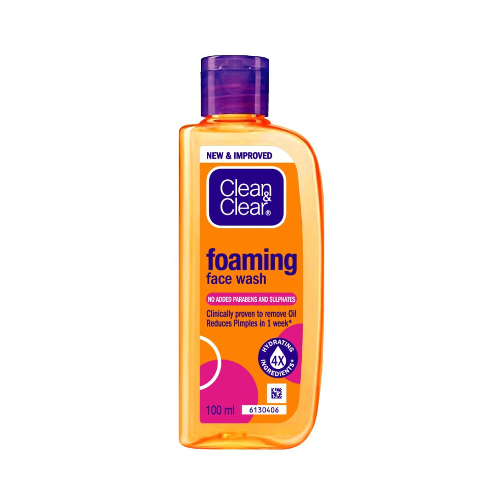 Clean & Clear Foaming Face Wash, 100Ml