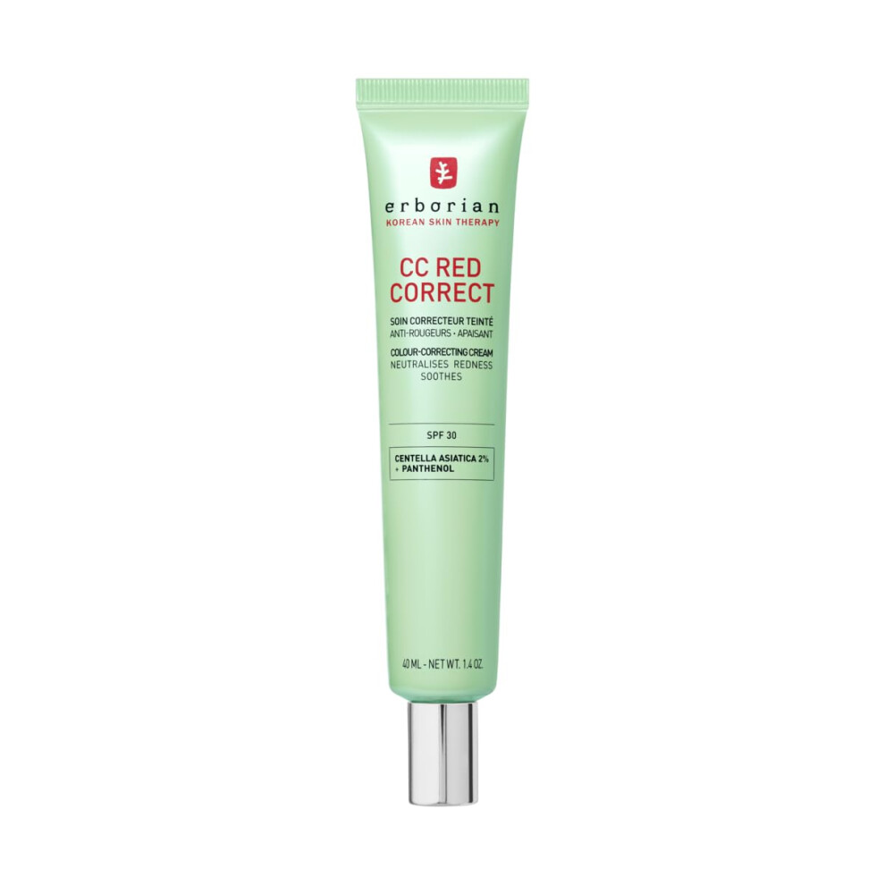 Erborian Red/Cream/Green - Cc Correct - Anti Ness Tinted Face With Centella Asiatica Panthenol And Bisabolol - Neutralizing Shade With Spf 30