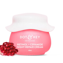 Dot & Key Night Reset Retinol + Ceramide Night Cream Anti Aging Cream For Women & Men Reduces Fine Lines & Wrinkles Oil Free & Non Sticky Moisturizer