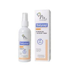 Fixderma Salyzap 2% Salicylic Acid Body Acne Spray For Acne on Back, Shoulders, Neck & Chest to improve Breakouts & Uneven skin texture for Women &