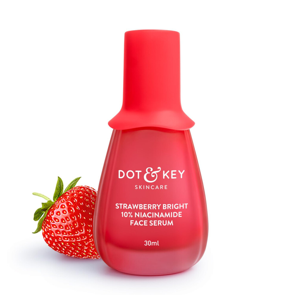 Dot & Key Dark 10% Niacinamide + Strawberry Face Serum With Vitamin B12 & Hyaluronic Acid | Fades Spots, Hyperpigmentation & Dullness | Hydrates,