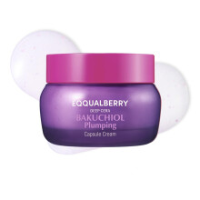 EQQUALBERRY, Djup Cera, Bakuchiol Plumpande Capsulkräm, 1.69 fl oz (50 ml)