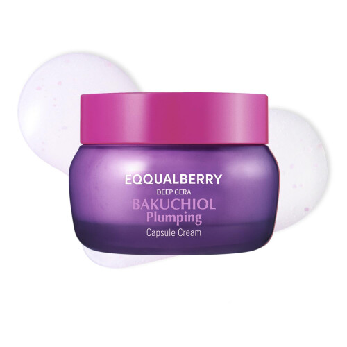 EQQUALBERRY, Deep Cera, Bakuchiol Πλαμπόντιγκ Φύλλο Κρέμα, 1,69 fl oz (50 ml)