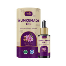 Organic Spree Kumkumadi Oil 1.01 Fl Oz (30ml) | Night Serum to Brighten Skin, Reduce Blemishes & Enhance Natural Glow with saffron, sandalwood and