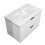 AICA Gloss White 800mm Wall Hung Bathroom Vanity Unit with Ceramice Basin 1