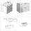 AICA Gloss White 800mm Wall Hung Bathroom Vanity Unit with Ceramice Basin 5
