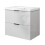 AICA Gloss White 600mm Wall Hung Bathroom Vanity Unit with Ceramice Basin 2