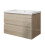 Vanity Unit Basin Sink Ceramic Gloss Oak Wall Hung 800mm 2