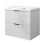 AICA Gloss White 600mm Wall Hung Bathroom Vanity Unit with Resin Sink 2