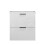 Vanity Unit Basin Sink Ceramic Gloss White Wall Hung 500mm 3