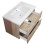 Vanity Unit Basin Sink Ceramic Gloss Oak Wall Hung 800mm 4