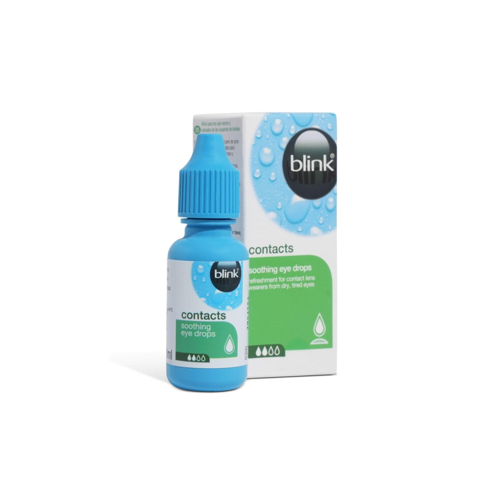 Blink Contacts Eye Drops - Instant Moisturising of Dry Contact Lenses - Lubricating Eye Drops for Tired Eyes with Hyaluronate to Maintain Contact Len-image-OPC-PVSC9F2-NEW