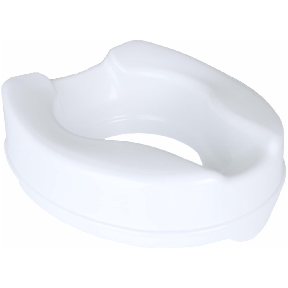 Homecraft Raised Toilet Seat 4 Inch (10 Cm) Â Toilet Riser For Elderly, Disabled And Post Surgery Recovery Â Lightweight, Hygienic Bathroom Aid