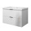 AICA Gloss White 800mm Wall Hung Bathroom Vanity Unit with Ceramice Basin 2