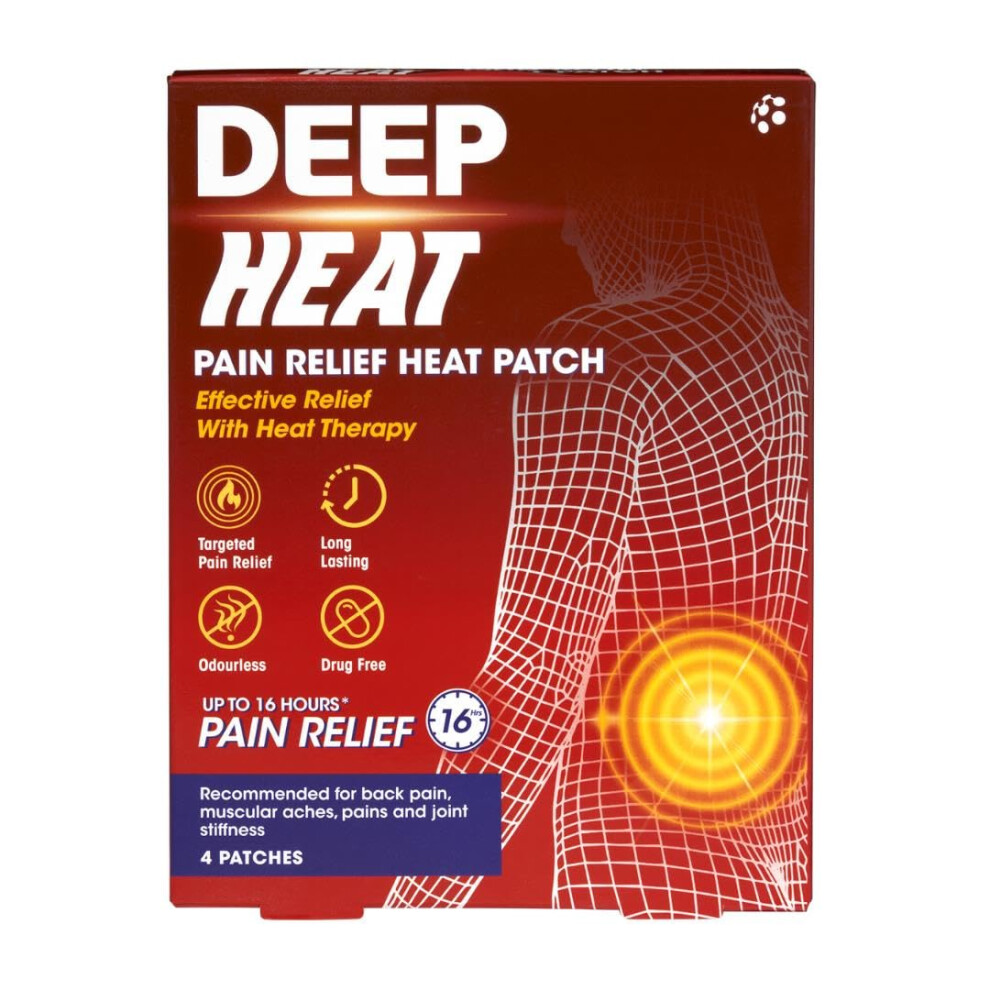 Deep Heat Pain Relief Heat Patch, Muscular Aches, Pains, Joint