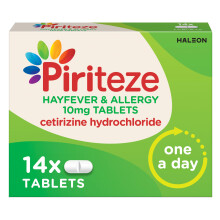 Piriteze Hayfever & Allergy Antihistamine Tablets, Allergy Relief,