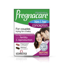 Pregnacare Conception Couples - Pregnancy Vitamins - UK's No.1 Pregnancy Brand. Greater Prenatal Care for Women, Supplement with A