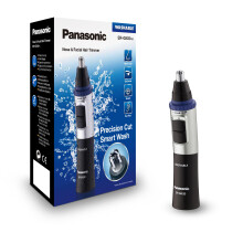 Panasonic ER-GN30-K503 Nose, Ear & Facial Hair Wet and Dry Trimmer with Vortex Cleaning System