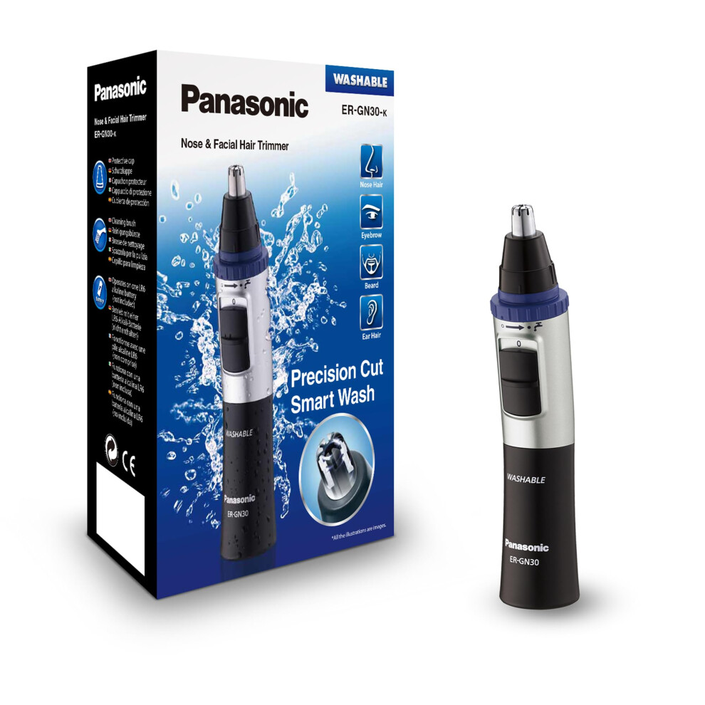 Panasonic Er-Gn30 Wet & Dry Electric Facial Hair Ear And Nose Trimmer