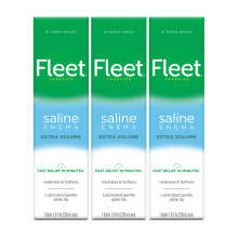 Fleet Laxative Saline Extra Enema for Adult Constipation, 7.8 oz, 3-Pack