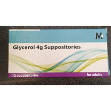 Glycerin gycerol suppositories 4g for adults 12