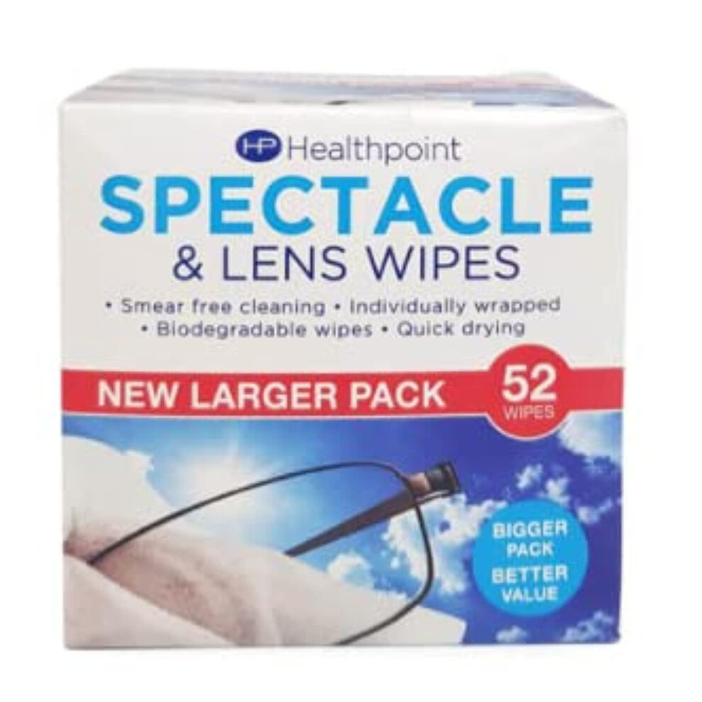 HEALTHPOINT SPECTACLE & LENS WIPES