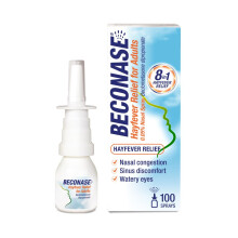 Beconase 8 in 1 Hayfever Relief Nasal Spray (100 Bottle) - Long Lastin