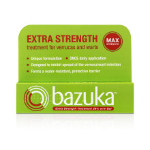 Bazuka Extra Strength Treatment Gel For Effective, Pain-Free Treatment and Removal of Verrucas and Warts. With Emery Board, 6g (Packaging may vary)