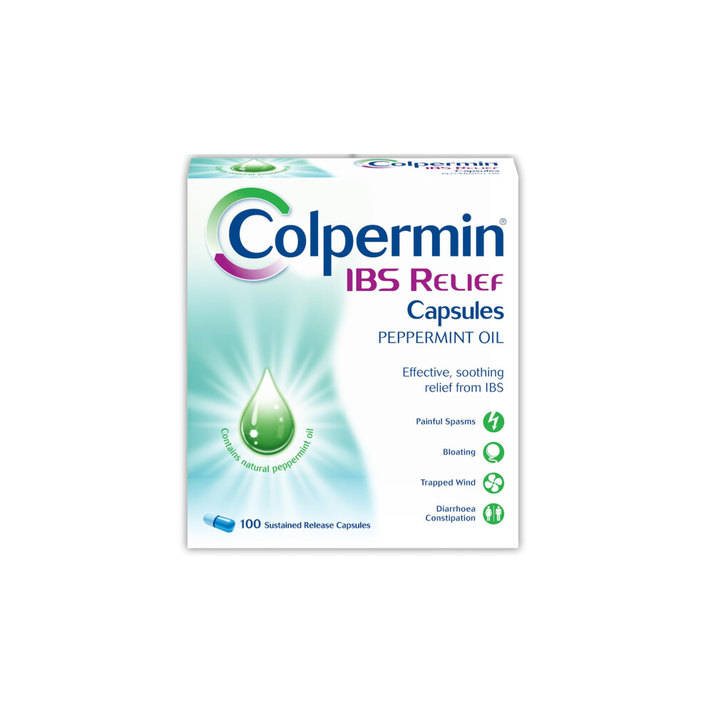 Colpermin Ibs Relief - Peppermint Oil Capsules For Irritable Bowel Syndrome Â Capsules - 100 Pack