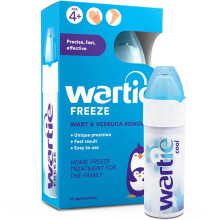 Wartie Freeze Wart and Verruca Remover, Safe For Adults and Children Aged 4+, Fa