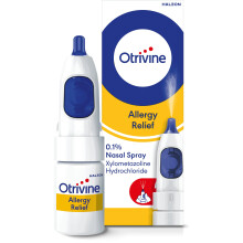 Otrivine Decongestant Nasal Spray, Nose Spray for Allergy & Blocked Nose Relief, 10ml