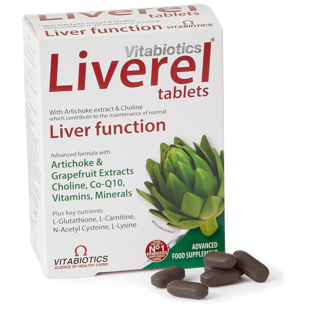 Liverel Liver Health Support Tablets Supplement, Vitabiotics