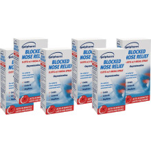 6 x GALPHARM Blocked Nose Relief Nasal Spray OXYMETAZOLINE HAYFEVER Catarrh