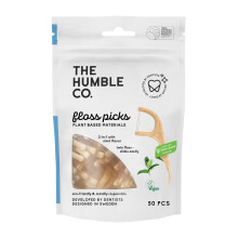 THE HUMBLE CO. - Dental Floss Picks - Mint Flavour - Slides Easily - Developed by Dentists - Designed in Sweden - Teeth Cleaning -