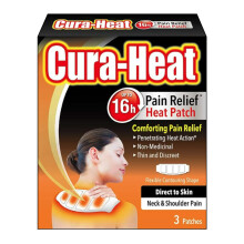 Cura-Heat Neck and Shoulder Pain Direct-to-Skin 3 patches