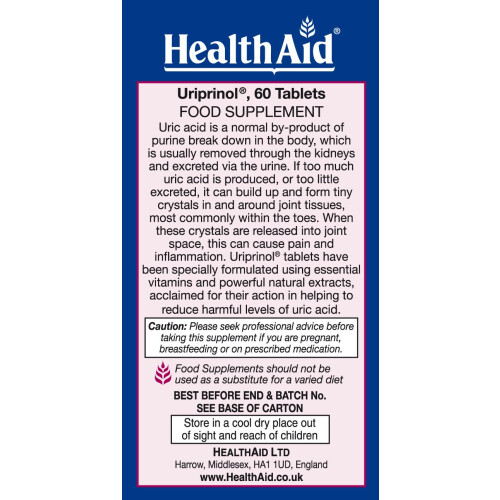 HealthAid Uriprinol Vegan - 60 Tablets 2