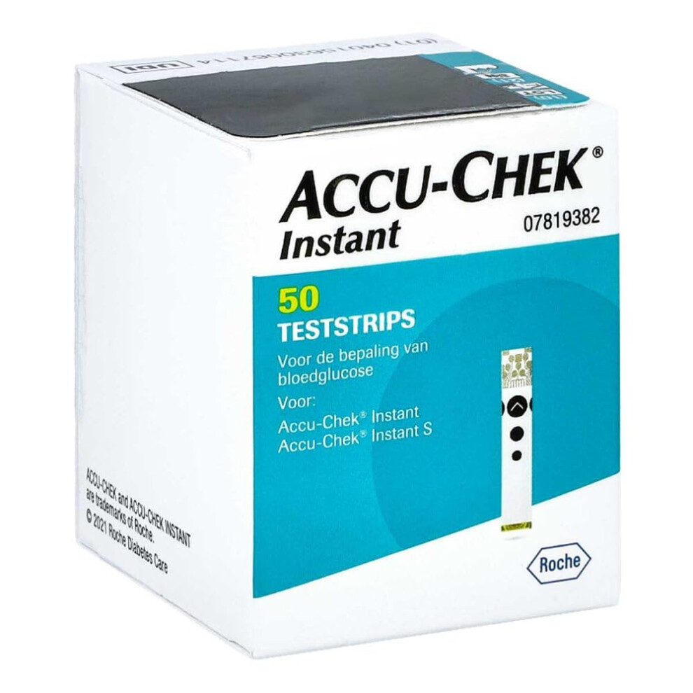 Accu-Chek Instant Blood Glucose Test Strips, Pack Of 50 Strips