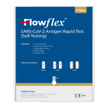 Flowflex One Step Lateral Flow Test Kit | 5 tests | One Step Test for Sars-CoV-2 Antigen |Covid-19 Self Testing Rapid Test | Not F