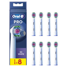 Oral-B Pro 3D White Electric Toothbrush Head, Oral B Electric Toothbrush Heads, X-Shaped Bristles and Unique Polishing Cup for Tee