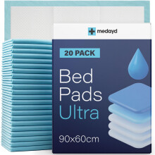 20 x MEDAYD Incontinence Bed Pads 90 x 60cm | Extra Large Disposable Incontinenc