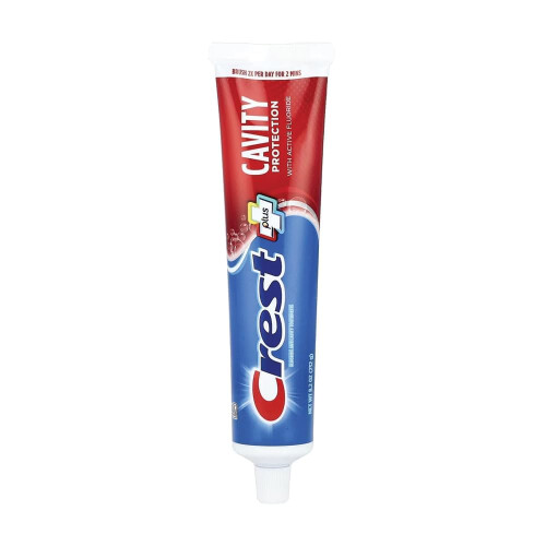 Crest Crest Plus Cavity Protection Toothpaste, Regular Paste, 8.2oz, Pack of 3 1