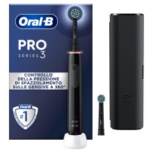 Oral-B PRO 3 3500 Electric Toothbrush/Electric Toothbrush, 2 Replacement Brushes, with 3 Cleaning Modes and Visual 360 Pressure C