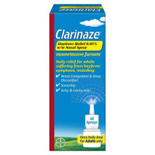 Clarinaze Hayfever Relief Nasal Spray, Prescription Strength, Effective Relief from Allergy Symptoms, mometasone furoate 0.05%, 60