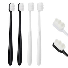 4 PCS Soft Bristle Toothbrush, Extra Ultra Soft Micro Nano Toothbrush for Adults, Manual Toothbrushs with 20000 Bristles for Sensi