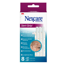 Nexcare Steri-Strip Skin Closures, Assorted Sizes, 8 Plasters per