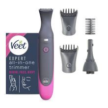 Veet Expert Electric All-in-one Trimmer, Women Hair Removal Device Bikini, Face