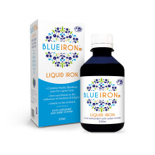 Blueiron Liquid Iron Supplement with Nordic Blueberries + Vitamin C, Vitamin B12, Folic Acid, Biotin and Zinc | 250ml | Suitable for Vegans | Easily